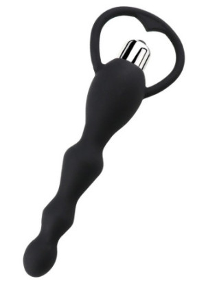Chapelet anal noir vibrant - CR-AOP057BLK
